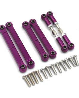Upgraded Metal Front and Rear Tie Rod Set Wltoys 144001 144010 124016 124018 124007 124017 124019 124008 124007 124010 RC Car Parts