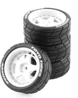 4PCS Drift Rally RC Tires Wheels 12mm Hex for Wltoys 124019 HPI KYOSHO TAMIYA TT02 XV01 1/10 Car Vehicles Model Parts
