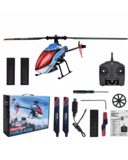 WLtoys XK K200 4CH 6-Axis Gyro Altitude Hold Optical Flow Localization Flybarless RC Helicopter RTF