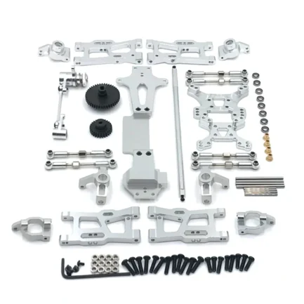 Upgrade Metal C Seat Steering Cup Swing Arm Central Drive Shaft For WLtoys 1/14 144010 144001 144002 RC Car Spare Parts