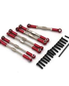 Metal Upgraded Adjustable Linkage Rods Set for Wltoys 104001 1/10 RC Car Vehicles Model Spare Parts