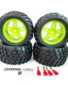 4PCS Upgraded Larger Tires Wheels 12mm Hex for Wltoys 144001 144010 124017 124018 124019 RC Car Vehicles Model Parts