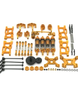 Metal Upgrade Parts WLtoys 144001 144010 124017 124019 Rlaarlo 1/14 1/12 AM X12 RC Car Shock Tower Arm Rod Kits