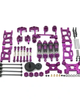 Metal Upgrade Parts WLtoys 144001 144010 124017 124019 Rlaarlo 1/14 1/12 AM X12 RC Car Shock Tower Arm Rod Kits