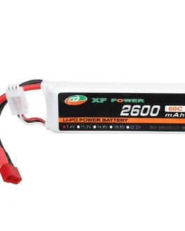XF POWER 7.4V 2600mAh 60C 2S Lipo Battery T Plug for Wltoys 1/14 144001 RC Car Upgrade Parts