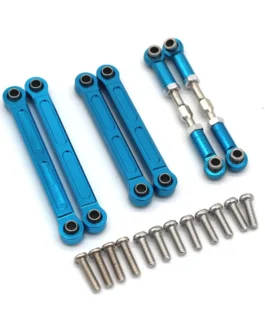 Upgraded Metal Front and Rear Tie Rod Set Wltoys 144001 144010 124016 124018 124007 124017 124019 124008 124007 124010 RC Car Parts