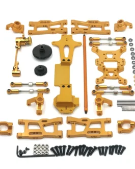 Upgrade Metal C Seat Steering Cup Swing Arm Central Drive Shaft For WLtoys 1/14 144010 144001 144002 RC Car Spare Parts