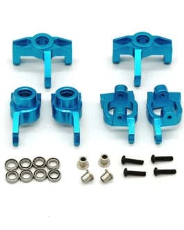 Upgraded Metal Rear Wheel Seat Steering Cup C Hub Set for Wltoys 124008 124010 144001 1/12 1/14 RC Cars Vehicles Models Spare Parts