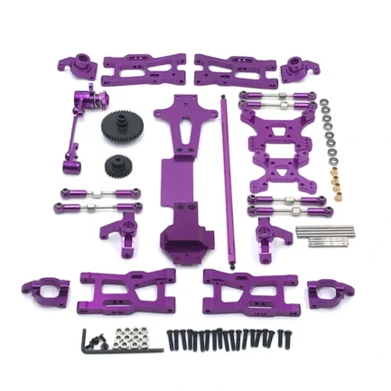 Upgrade Metal C Seat Steering Cup Swing Arm Central Drive Shaft For WLtoys 1/14 144010 144001 144002 RC Car Spare Parts