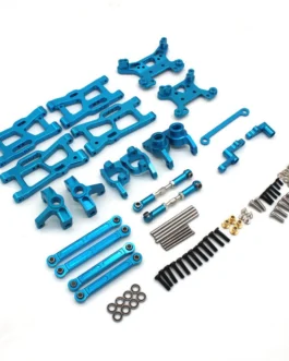 Upgraded Metal Parts Front Rear Suspension Arms Steering Cups C Hubs Rear Wheel Seats Set for Wltoys 124008 124010 1/12 RC Cars Vehicles Models Spare Accessories