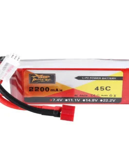 ZOP Power 7.4V 2200mAh 2S 45C Lipo Battery T Plug for Wltoys 124019 124018 144001 10428 K949 Rc Car