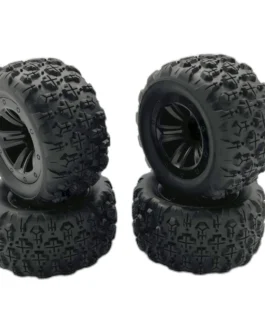 4PCS Upgraded Tires Wheels for Wltoys 144010 MJX 16208 16209 16210 SCY MNRC MN128 1/12 1/14 1/16 Monster Truck RC Cars Vehicles Models Spare Parts