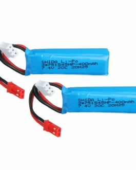 7.4V 400mAh 20C 2S LiPo Battery JST Plug for Wltoys P929 P939 K979 K989 K999 K969 RC Car