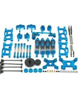 Metal Upgrade Parts WLtoys 144001 144010 124017 124019 Rlaarlo 1/14 1/12 AM X12 RC Car Shock Tower Arm Rod Kits