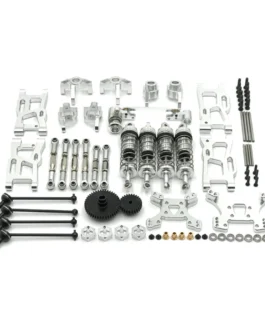 Metal Upgrade Parts WLtoys 144001 144010 124017 124019 Rlaarlo 1/14 1/12 AM X12 RC Car Shock Tower Arm Rod Kits
