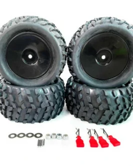4PCS Upgraded Larger Tires Wheels 12mm Hex for Wltoys 144001 144010 124017 124018 124019 RC Car Vehicles Model Parts