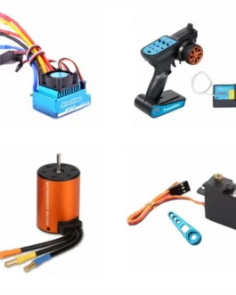 Wltoys 144001 124018 124019 RC Car Upgraded Brushless 3650 4300KV Motor 120A ESC 21G Servo TX RX Combo Set Parts
