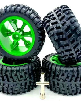 4PCS Upgraded Tires Wheels Rims for Wltoys 104001 1/10 RC Car Vehicles Model Spare Parts
