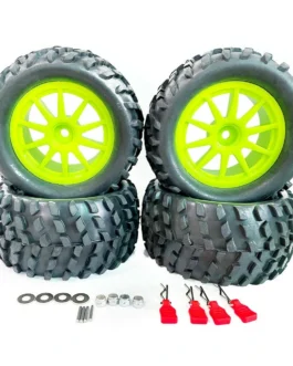 4PCS Upgraded Larger Tires Wheels 12mm Hex for Wltoys 144001 144010 124017 124018 124019 RC Car Vehicles Model Parts