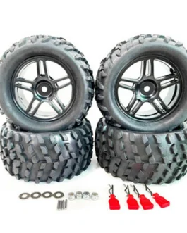 4PCS Upgraded Larger Tires Wheels 12mm Hex for Wltoys 144001 144010 124017 124018 124019 RC Car Vehicles Model Parts