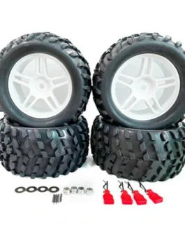 4PCS Upgraded Larger Tires Wheels 12mm Hex for Wltoys 144001 144010 124017 124018 124019 RC Car Vehicles Model Parts