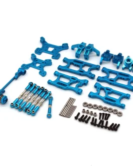 Upgraded Metal Parts Set Swing Arm Steering Cup Rear Wheel Seat for Wltoys 144001 144010 124017 124019 1/12 RC Car Vehicles Model